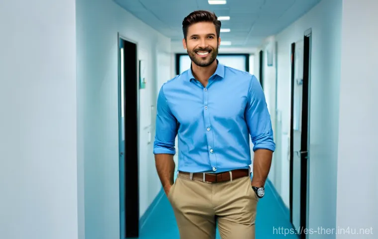 물리치료사의 취업 면접 복장 - **Prompt:** A confident female physiotherapist, in her late 20s to early 30s, seated at a modern des...