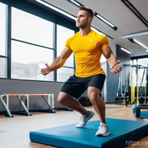 Home 21 물리치료사 전문 자격증 종류 - A dynamic and inspiring scene within a state-of-the-art sports physiotherapy clinic. A male athlete ...